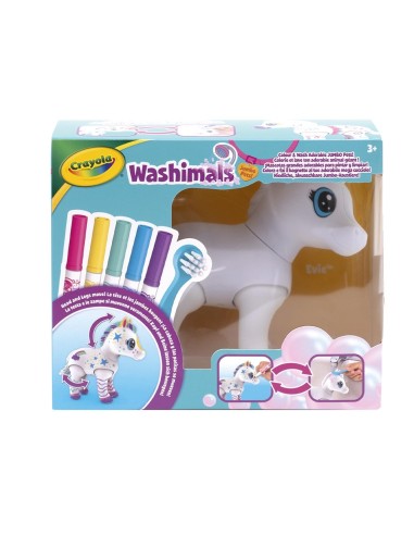 Washimals Jumbo Pets La gran Pony Evie 74-2031 CRAYOLA