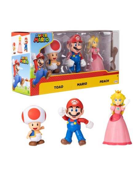 Pack 3 figuras 10 cm 420074 SUPER MARIO JAKKS PACIFIC