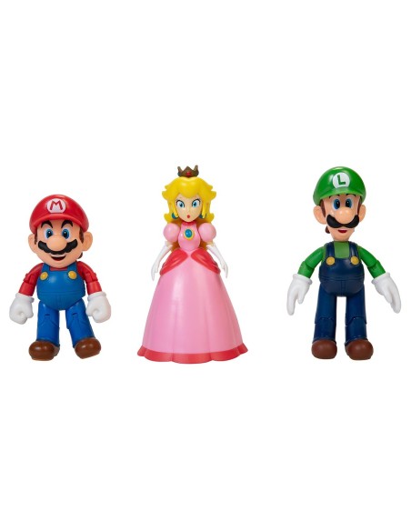 Pack 3 figuras 10 cm Reino Champiñón 64511-4L SUPER MARIO JAKKS PACIFIC