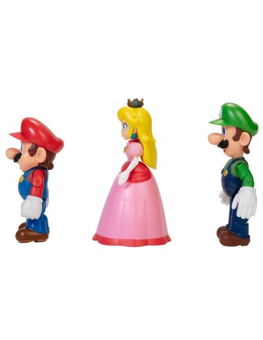 Pack 3 figuras 10 cm Reino Champiñón 64511-4L SUPER MARIO JAKKS PACIFIC