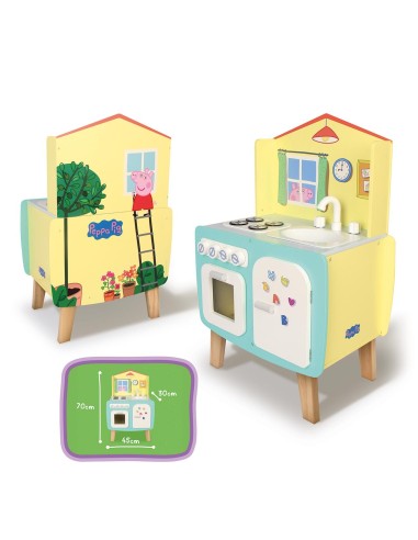 Cocina de madera 913D00074 PEPPA PIG DEQUBE