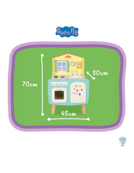 Cocina de madera 913D00074 PEPPA PIG DEQUBE