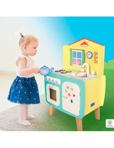 Cocina de madera 913D00074 PEPPA PIG DEQUBE