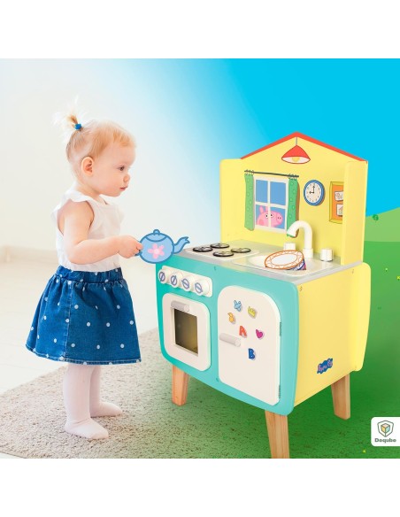 Cocina de madera 913D00074 PEPPA PIG DEQUBE