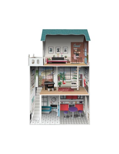 casa de madera 3 pisos 913D00181 DEQUBE