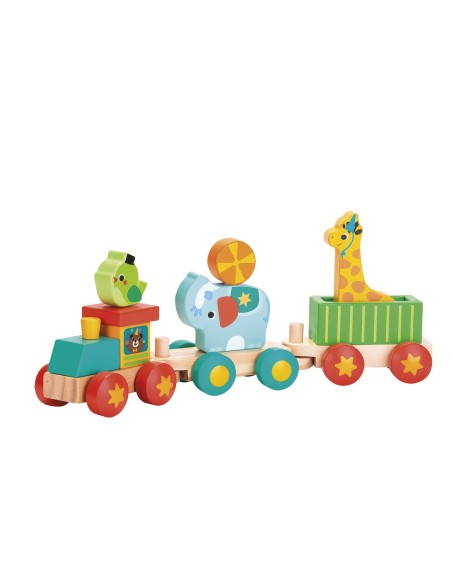 tren de animales madera fsc tachan 795T00842 TACHAN