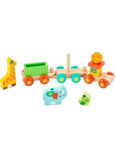 tren de animales madera fsc tachan 795T00842 TACHAN