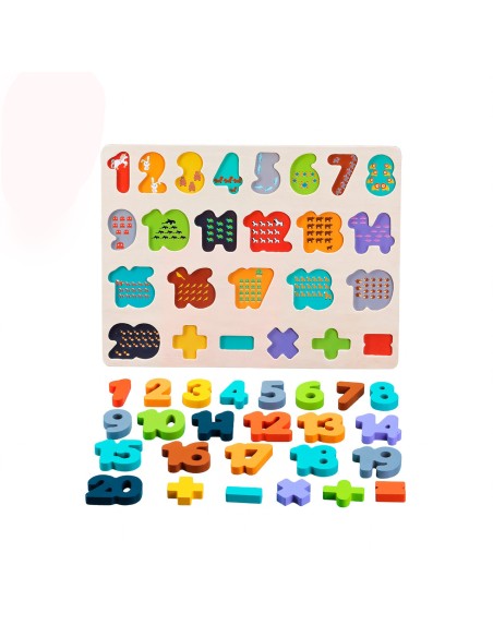 puzle numeros madera fsc tachan 795T00844 TACHAN