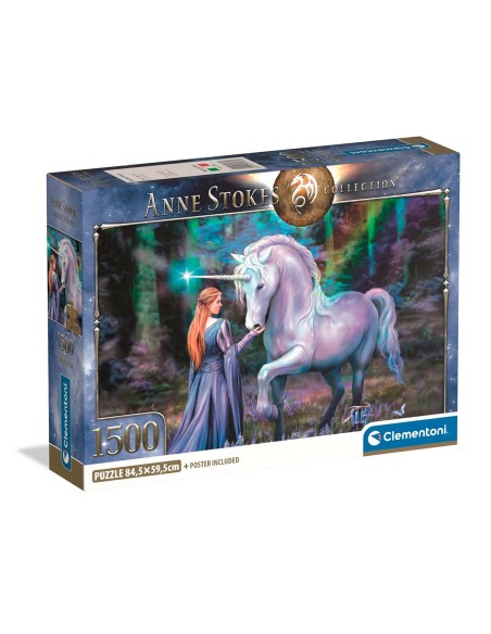 Puzzle 1500 piezas Anne Stokes Bluebell Wood 31735 CLEMENTONI