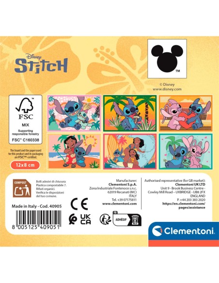 Cubos 6 Stitch 40905 DISNEY CLEMENTONI