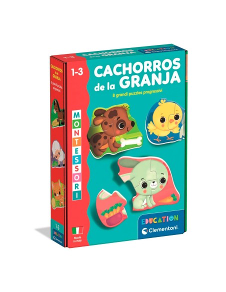 Cachorros de la Granja Montessori 55639 CLEMENTONI
