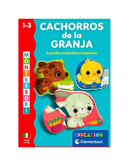 Cachorros de la Granja Montessori 55639 CLEMENTONI