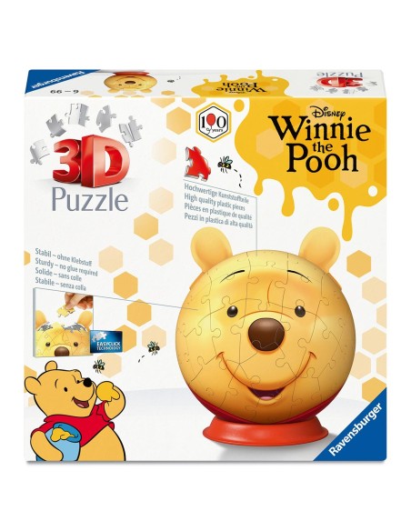 Puzzle Winnie Pooh con orejas 12008070 DISNEY RAVENSBURGUER