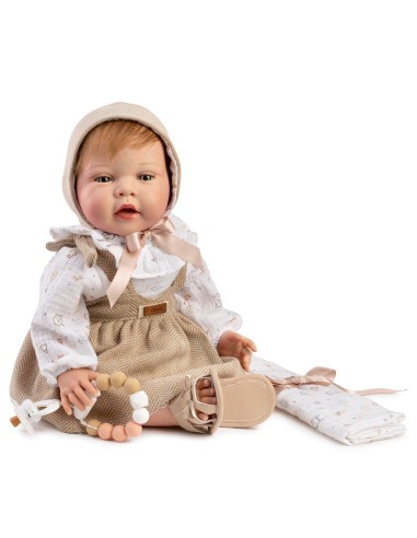 Muñeca Reborn Ginebra 42 cm con pelo 10320 MUÑECAS GUCA