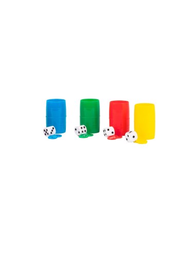 Accesorios parchís 4 jugadores plásctico 943D00434 DEQUBE