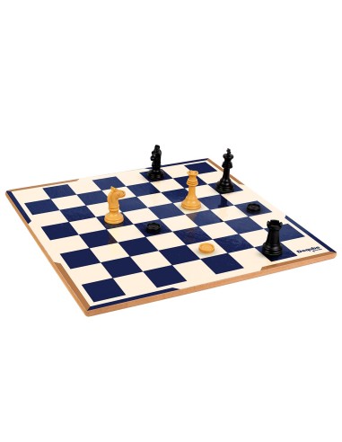 Tablero Ajedrez madera 40X40cm 943D00433 DEQUBE