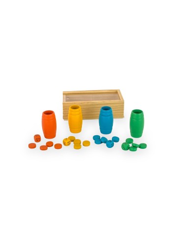 Acc. Parchís Madera 4 Jugadores 940D00335 DEQUBE