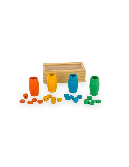 Acc. Parchís Madera 4 Jugadores 940D00335 DEQUBE