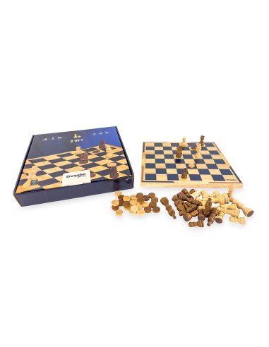 Ajedrez - Damas Madera Madera FSC 940D00342 DEQUBE
