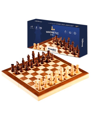 Ajedrez Marquetería Madera FSC 940D00343 DEQUBE