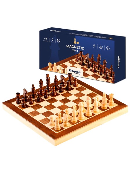 Ajedrez Marquetería Madera FSC 940D00343 DEQUBE