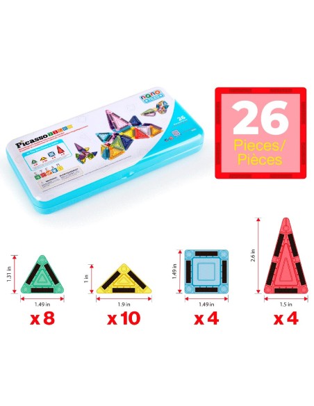 Mini bloques magnéticos 26 piezas 02019 CEFA