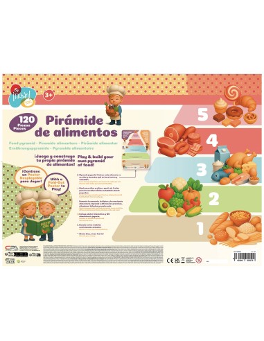 Pirámide alimenticia 120 piezas 7288080 TACHAN