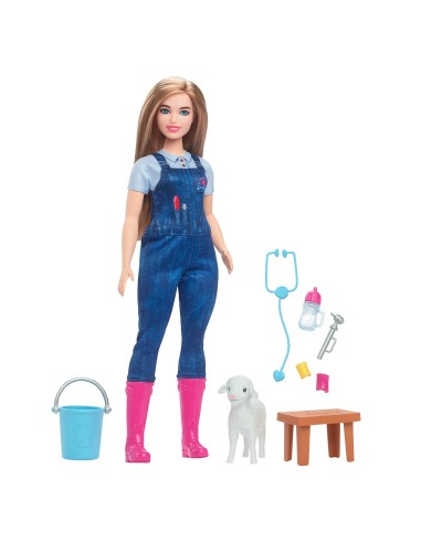 Muñeca Barbie tú puedes ser Veterinaria de granja HRG42 BARBIE