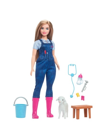 Muñeca Barbie tú puedes ser Veterinaria de granja HRG42 BARBIE