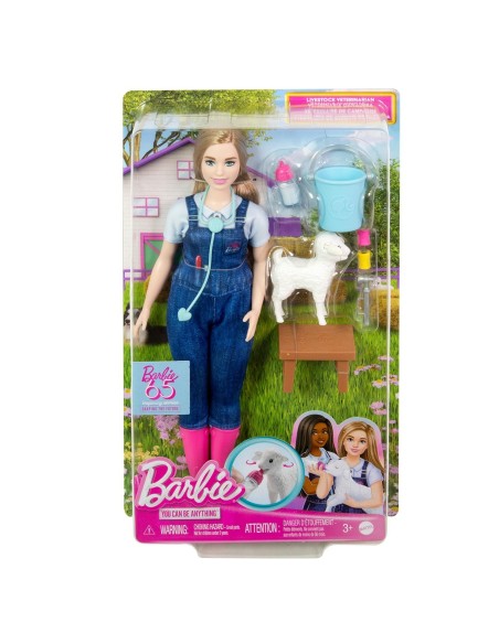 Muñeca Barbie tú puedes ser Veterinaria de granja HRG42 BARBIE