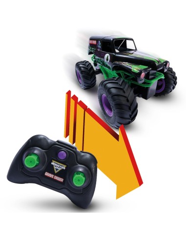 Vehículo Radio Control Smash y Bash Grave Digger 6072500 MONSTER JAM SPIN MASTER