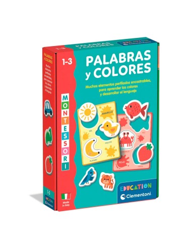 Palabras y colores Montessori 55643 CLEMENTONI