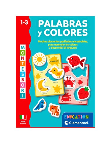 Palabras y colores Montessori 55643 CLEMENTONI