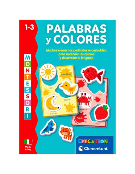 Palabras y colores Montessori 55643 CLEMENTONI