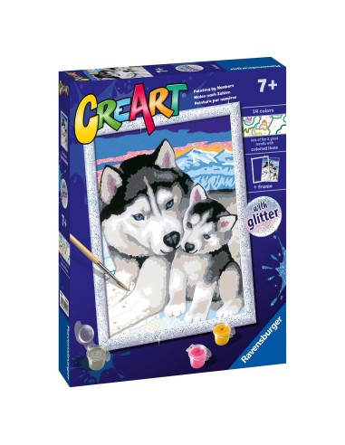 Creart Serie D Classic Huskies siberianos 20215 RAVENSBURGUER
