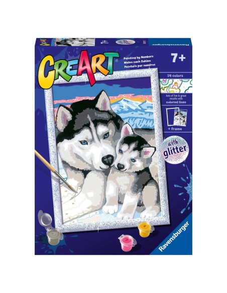 Creart Serie D Classic Huskies siberianos 20215 RAVENSBURGUER