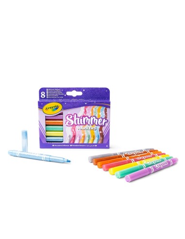 Set 8 Rotuladores Efecto Glitter 58-8648 CRAYOLA