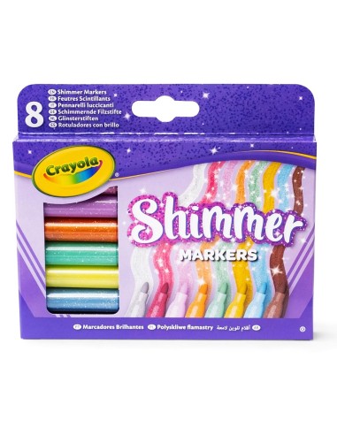 Set 8 Rotuladores Efecto Glitter 58-8648 CRAYOLA
