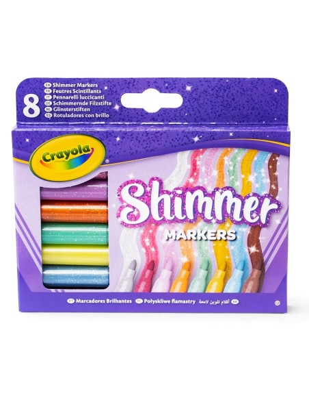 Set 8 Rotuladores Efecto Glitter 58-8648 CRAYOLA