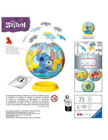 Puzzle Ball 3D Stitch 11596 DISNEY RAVENSBURGUER