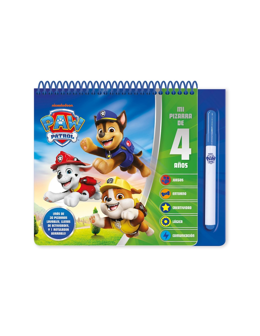 Mi Pizarra de 4 años BOE025 | PAW PATROL IMAGILAND | Juguetes Abracadabra