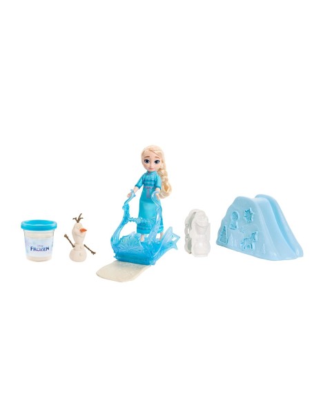 Mini Elsa y Olaf Jugando en la Nieve JJP87 FROZEN MATTEL