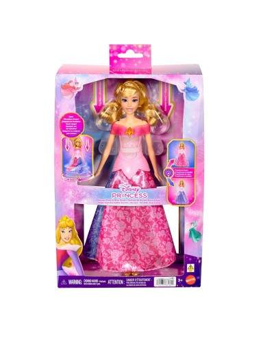 Muñeca Aurora Transformación Mágica JLK24 DISNEY PRINCESS MATTEL