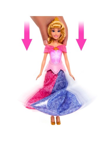 Muñeca Aurora Transformación Mágica JLK24 DISNEY PRINCESS MATTEL