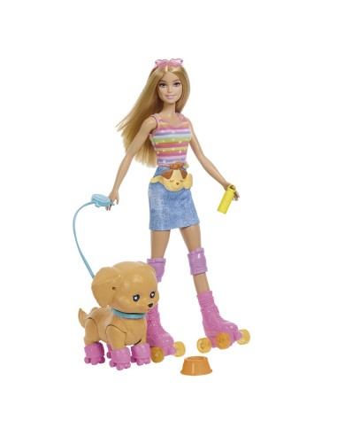 Muñeca Barbie Patina y Corre con Perrito JMJ44 BARBIE