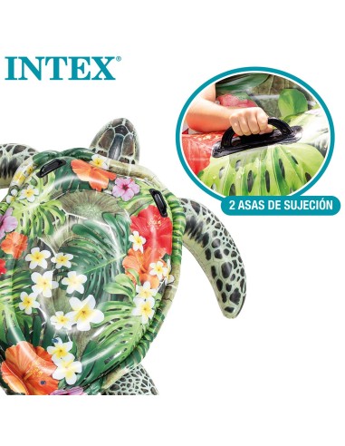 Colchoneta hinchable tortuga 191x170 cm. 57555 INTEX