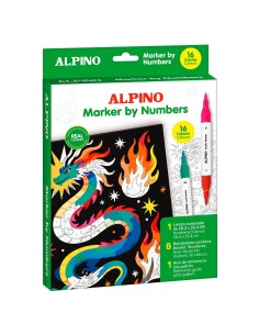 Pintar por números - Dragón PN000210 ALPINO