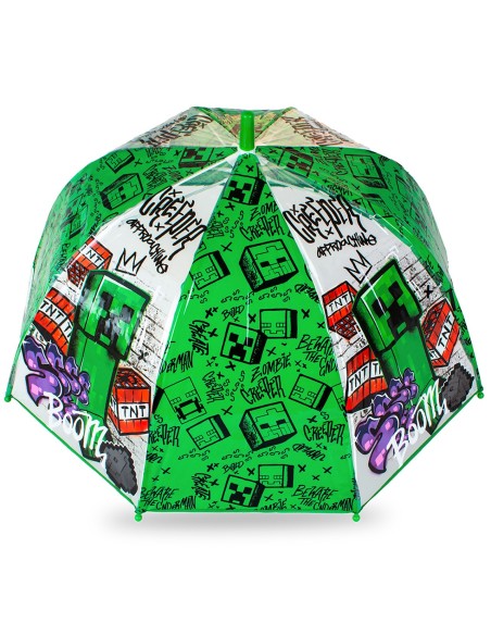 Paraguas transparente MC00068 MINECRAFT KIDS LICENSING