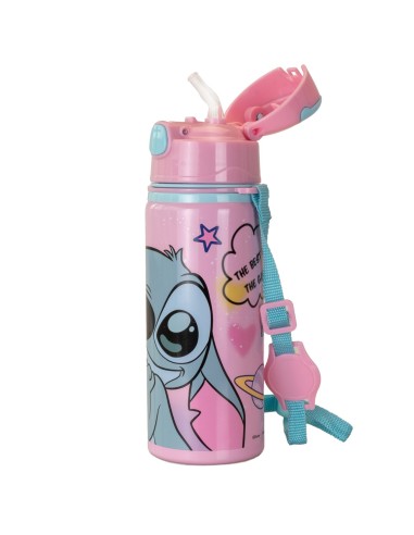 Botella aluminio con asa 600 ml Stitch ST00131 DISNEY KIDS LICENSING