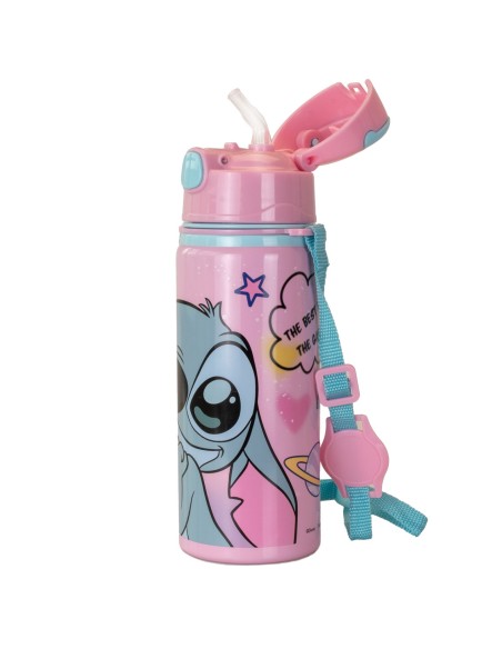 Botella aluminio con asa 600 ml Stitch ST00131 DISNEY KIDS LICENSING